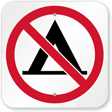 no camping